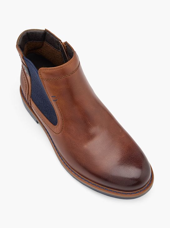 am shoe buty chelsea brązowy rico