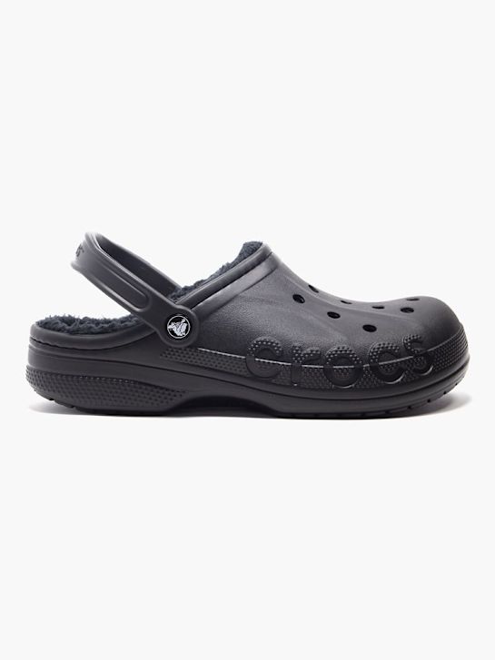 drewniaki na podszewce crocs baya w kolorze czarnym rico