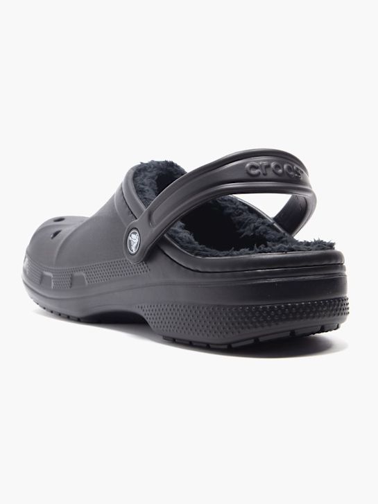 drewniaki na podszewce crocs baya w kolorze czarnym rico