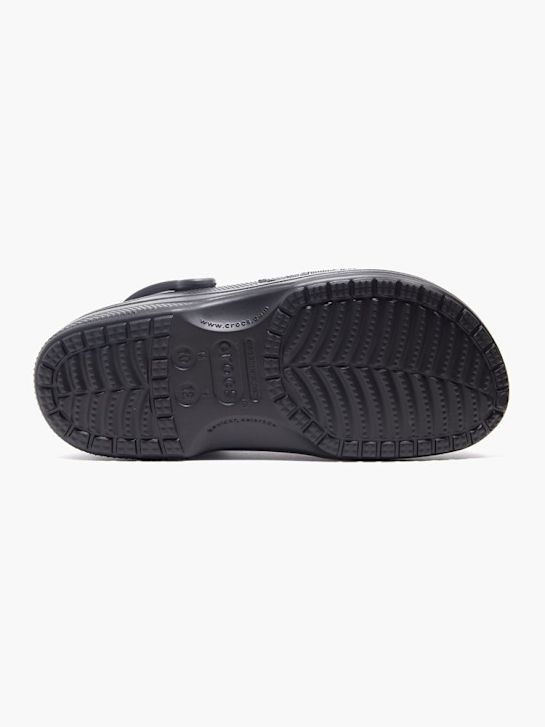 drewniaki na podszewce crocs baya w kolorze czarnym rico