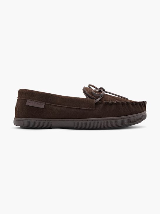 kapcie z zamkniętą oparciem hush puppies brązowy rico