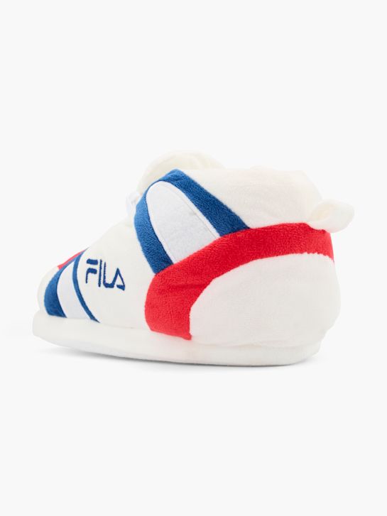 kapcie fila z zamkniętą oparciem biały rico