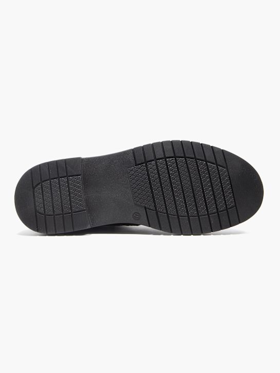 am shoe buty chelsea na obcasie w kolorze czarnym rico