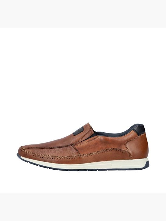 niskie buty rieker brązowy rico