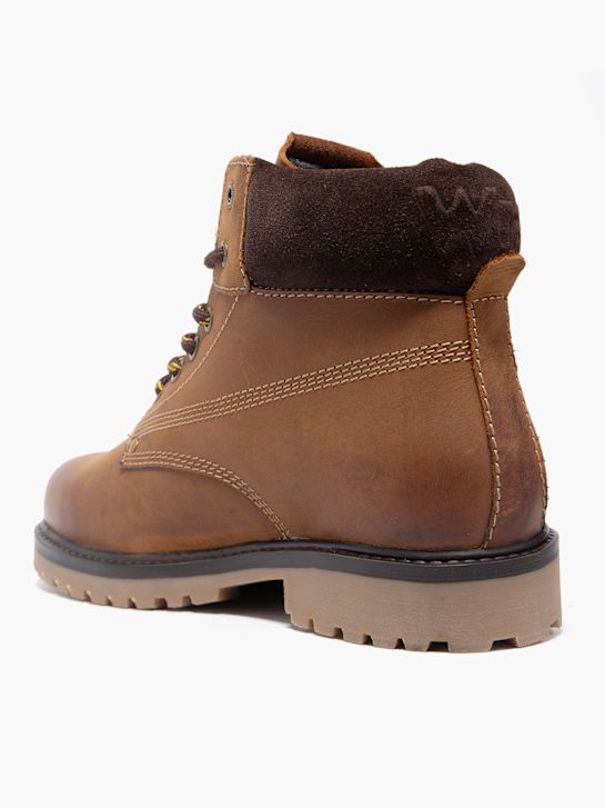 buty wrangler sznurowane brązowy rico
