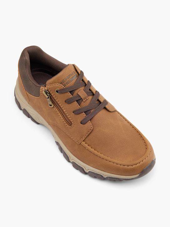 buty memphis one na niskim obcasie brązowy rico