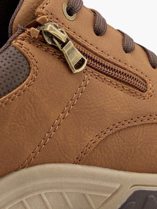 buty memphis one na niskim obcasie brązowy rico