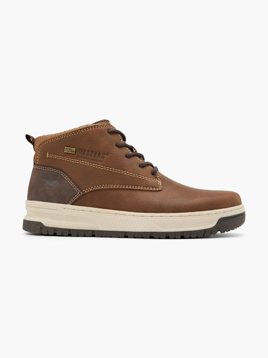 buty sznurowane mustang brązowy rico