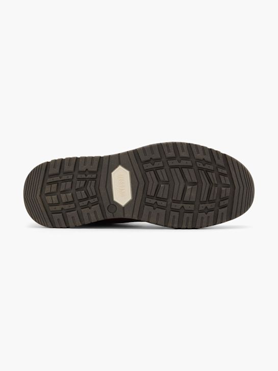 buty sznurowane mustang brązowy rico