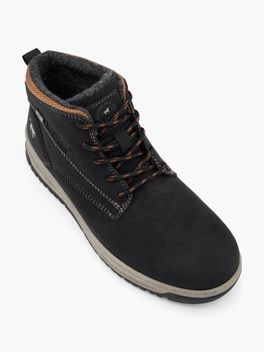 buty sznurowane mustang w kolorze czarnym rico