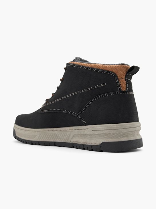 buty sznurowane mustang w kolorze czarnym rico