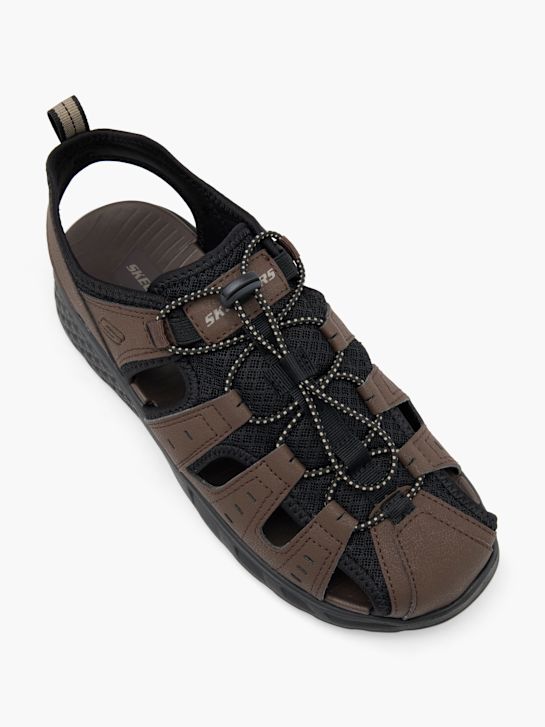 sandały skechers fisherman brązowy rico