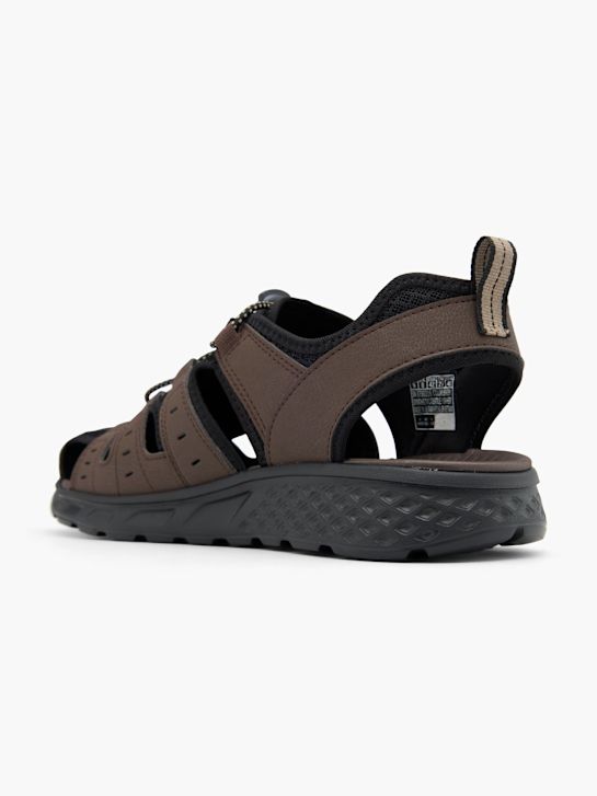 sandały skechers fisherman brązowy rico