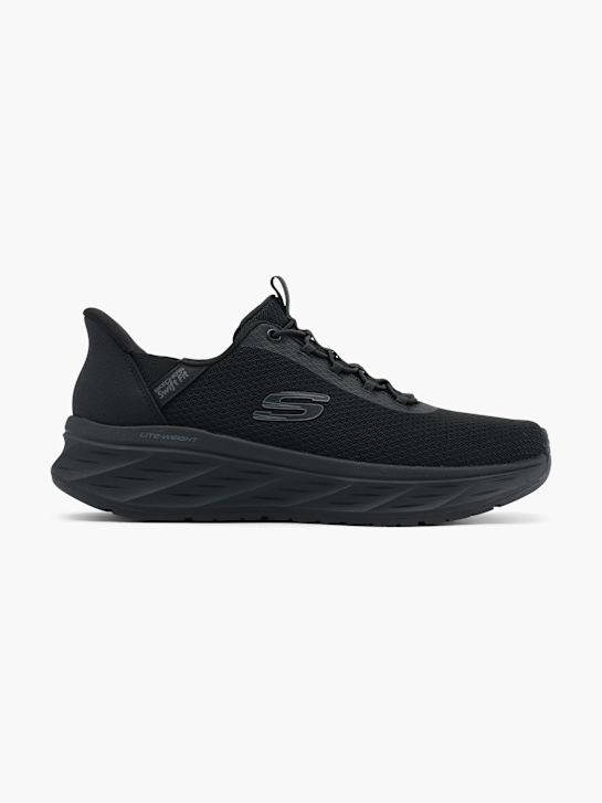 buty do biegania skechers venture ride swift fit slip-on trainer czarny rico