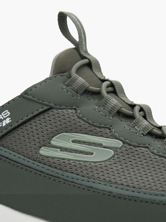 buty do biegania skechers bounder swift fit slip-on trainer koloru oliwkowego rico