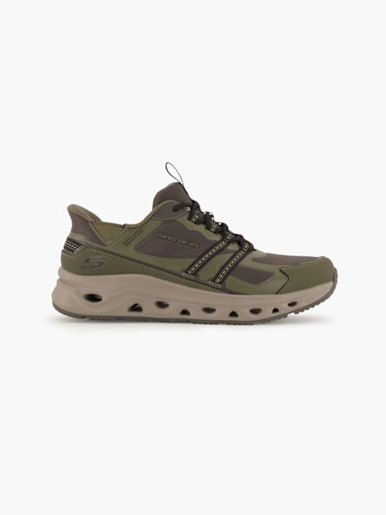 buty do biegania skechers swift fit slip-on trainer koloru oliwkowego rico