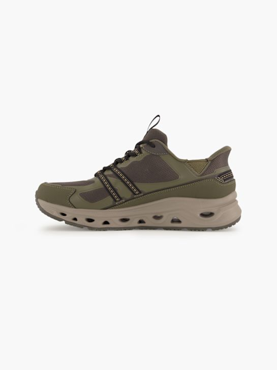buty do biegania skechers swift fit slip-on trainer koloru oliwkowego rico