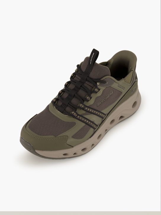 buty do biegania skechers swift fit slip-on trainer koloru oliwkowego rico