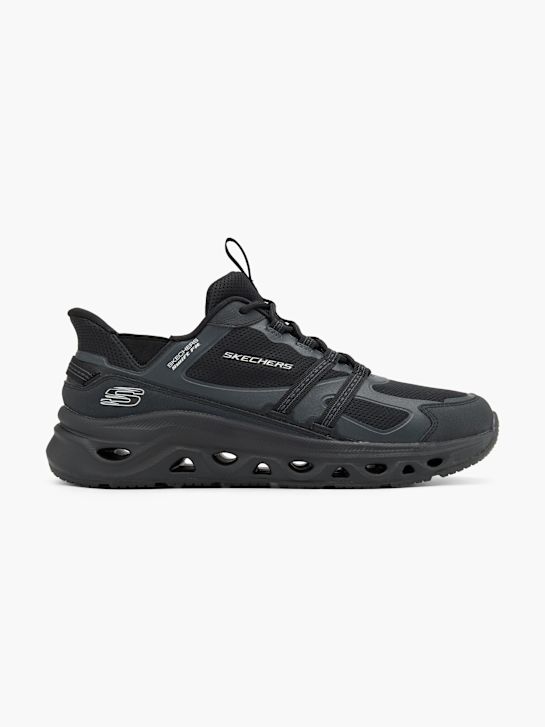 buty do biegania skechers swift fit slip-on trainer czarny rico