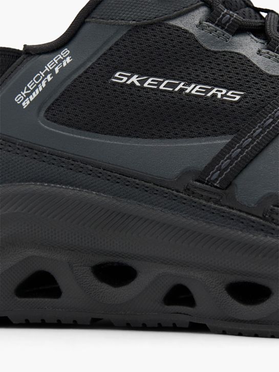 buty do biegania skechers swift fit slip-on trainer czarny rico