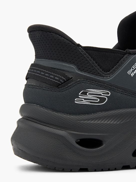 buty do biegania skechers swift fit slip-on trainer czarny rico