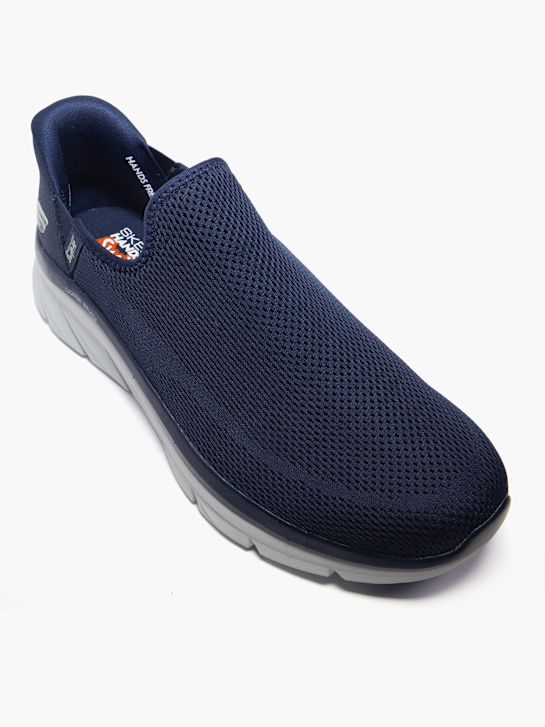 buty do biegania skechers cushion walker swift fit slip-on trainer niebieski rico