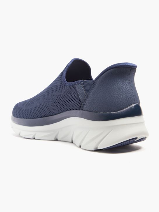 buty do biegania skechers cushion walker swift fit slip-on trainer niebieski rico