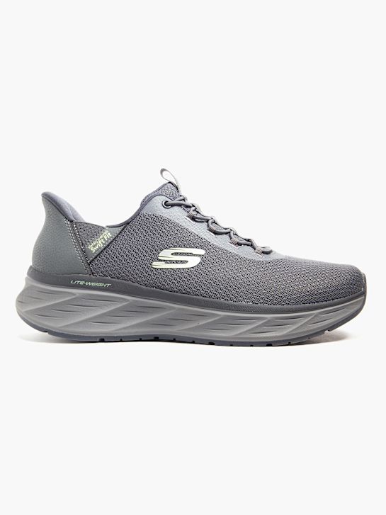 buty do biegania skechers venture ride swift fit slip-on trainer szary rico