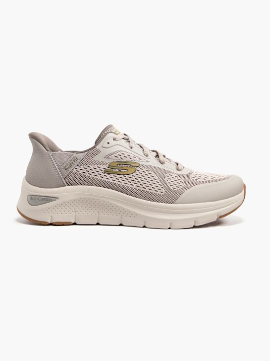 skechers arch comfort amp swift fit trainer ciemno-szary rico