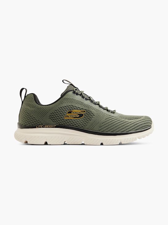 buty do biegania skechers burns 2.0 slip-on trainer khaki rico