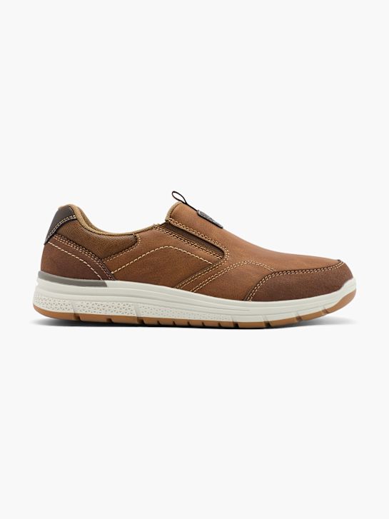 buty memphis one na niskim obcasie brązowy rico