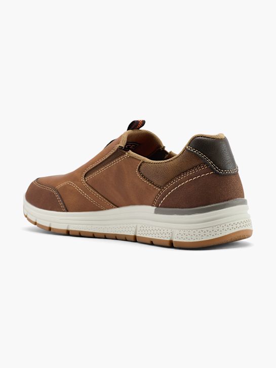 buty memphis one na niskim obcasie brązowy rico
