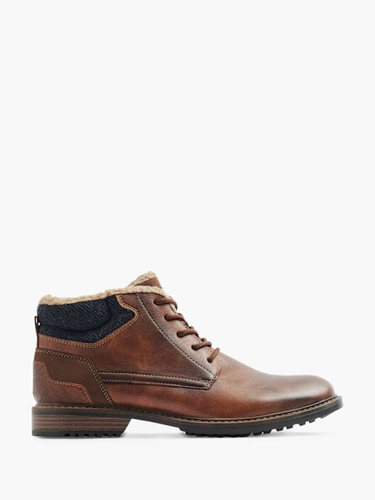 botki am shoe sznurowane brązowy rico