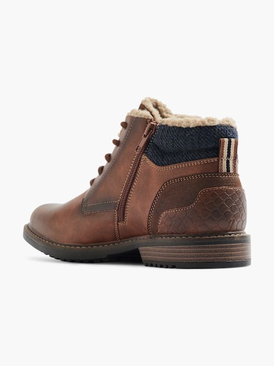 botki am shoe sznurowane brązowy rico