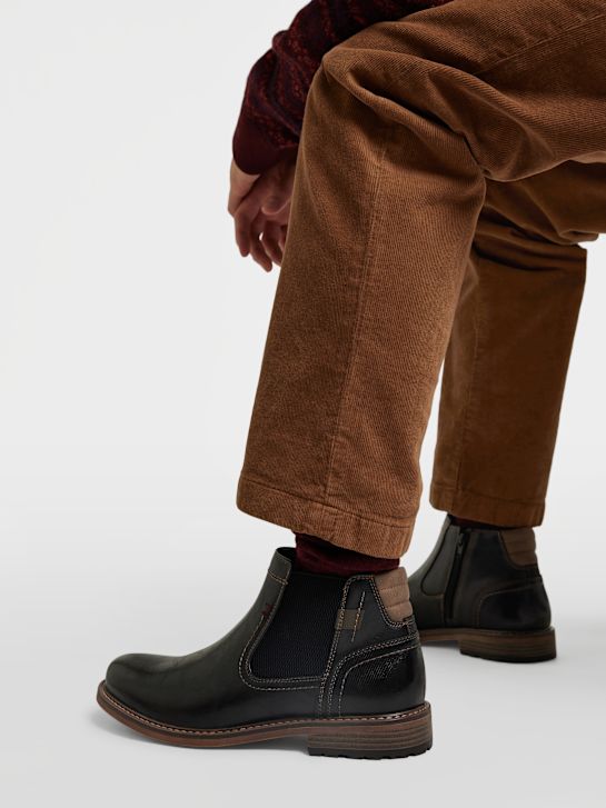 am shoe buty chelsea czarne rico