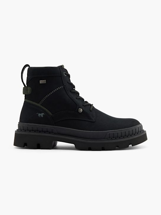 buty sznurowane mustang w kolorze czarnym rico
