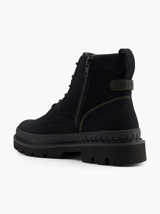 buty sznurowane mustang w kolorze czarnym rico