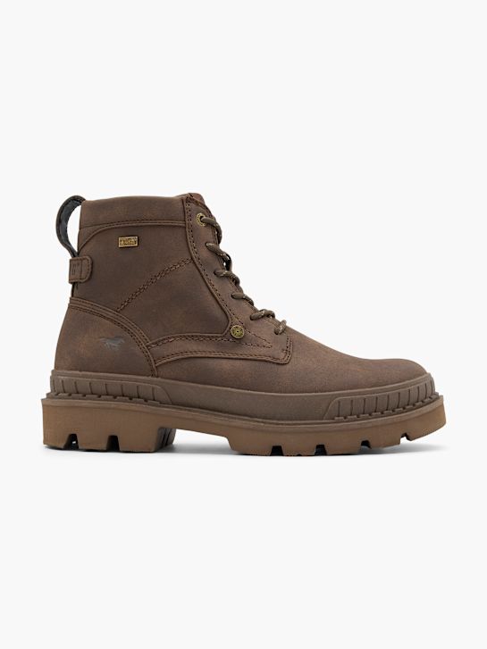 buty sznurowane mustang brązowy rico