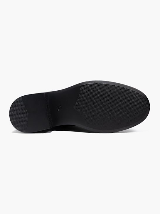 czarne buty chelsea na obcasie 5-th avenue rico