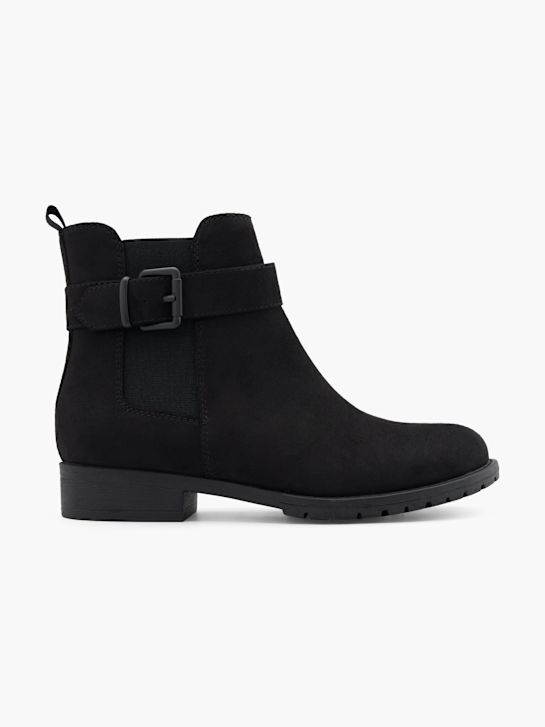 buty chelsea na obcasie graceland w kolorze czarnym rico