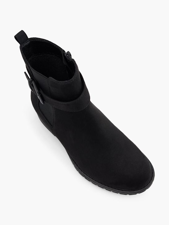 buty chelsea na obcasie graceland w kolorze czarnym rico