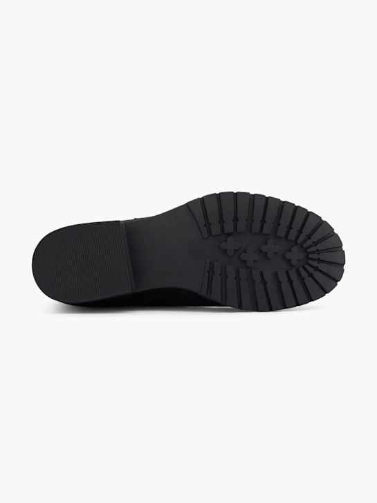 buty chelsea na obcasie graceland w kolorze czarnym rico