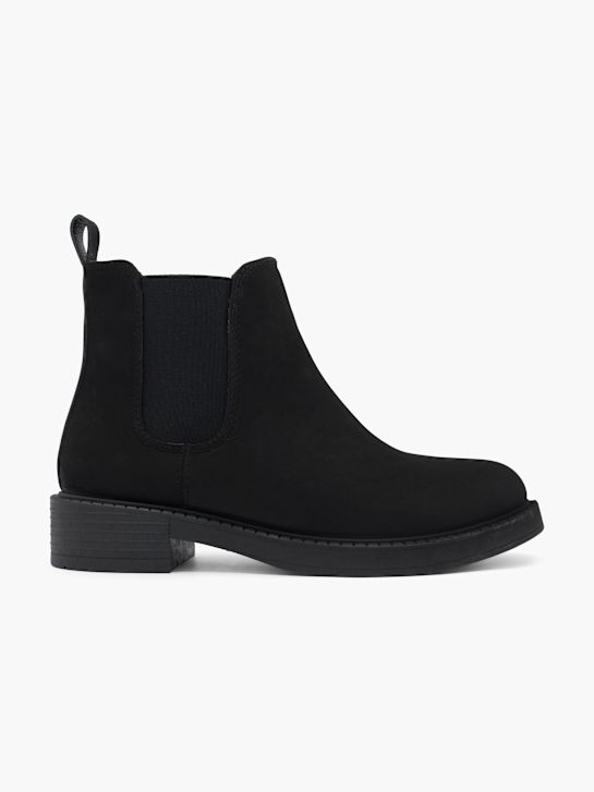 buty chelsea na obcasie graceland w kolorze czarnym rico