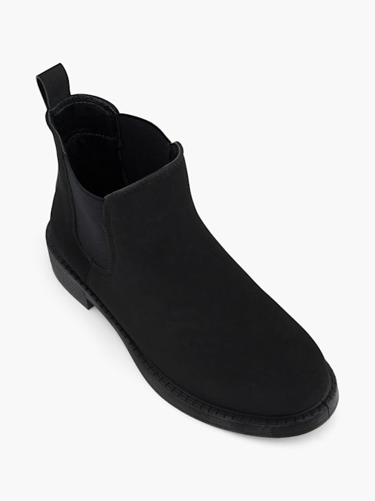 buty chelsea na obcasie graceland w kolorze czarnym rico