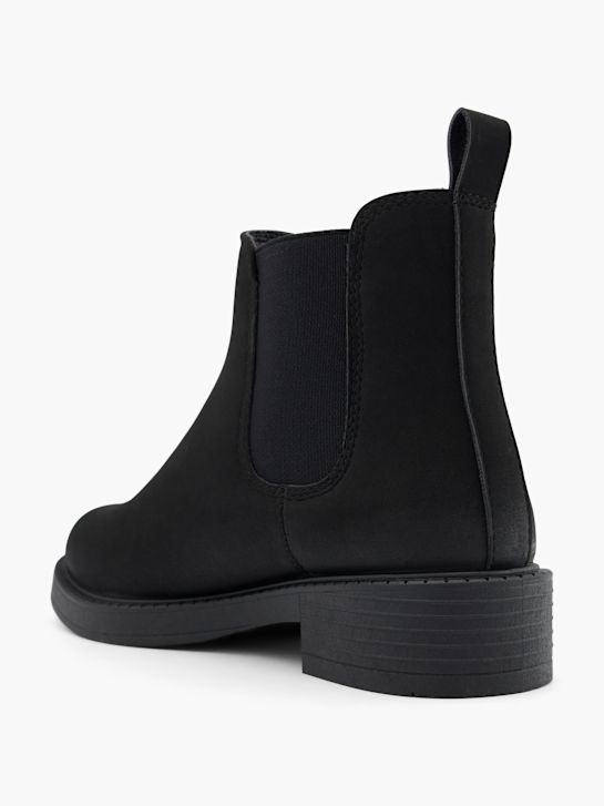 buty chelsea na obcasie graceland w kolorze czarnym rico