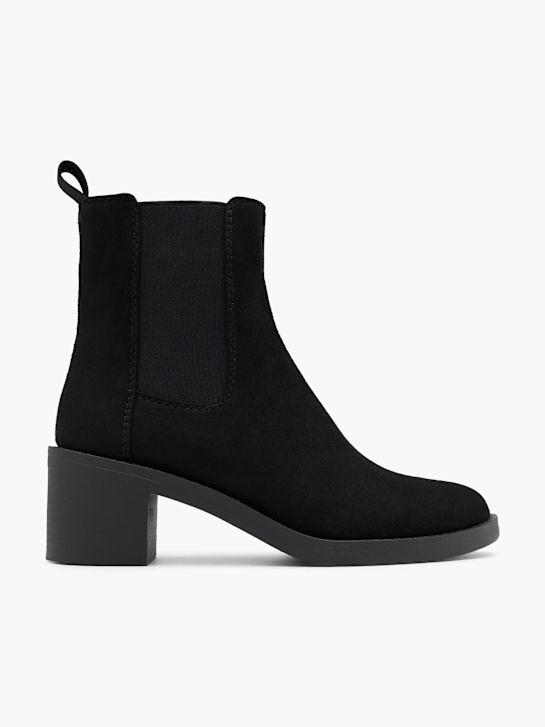 buty chelsea na obcasie graceland w kolorze czarnym rico