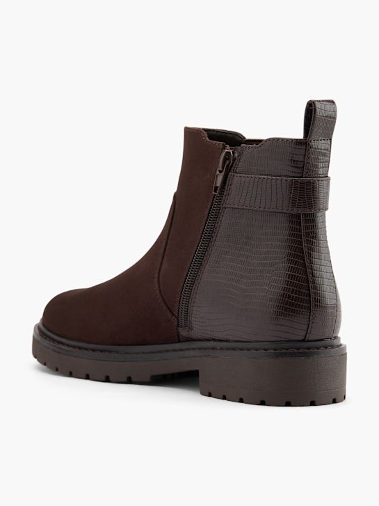 buty chelsea na obcasie graceland kolor brązowy rico