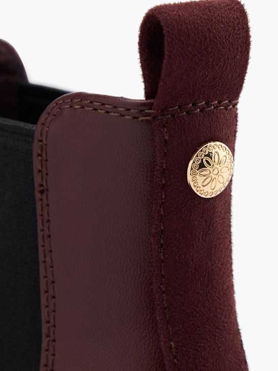 buty chelsea na obcasie graceland bordeaux ДЕЙХМАНН