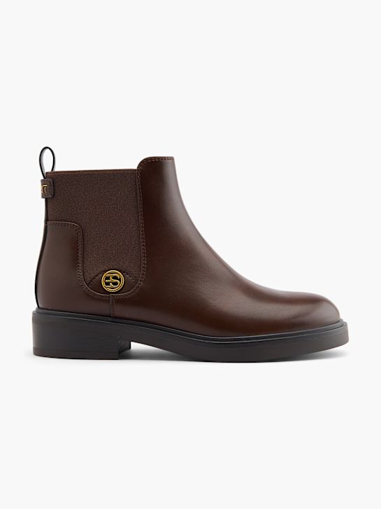 buty chelsea na obcasie esprit kolor brązowy rico