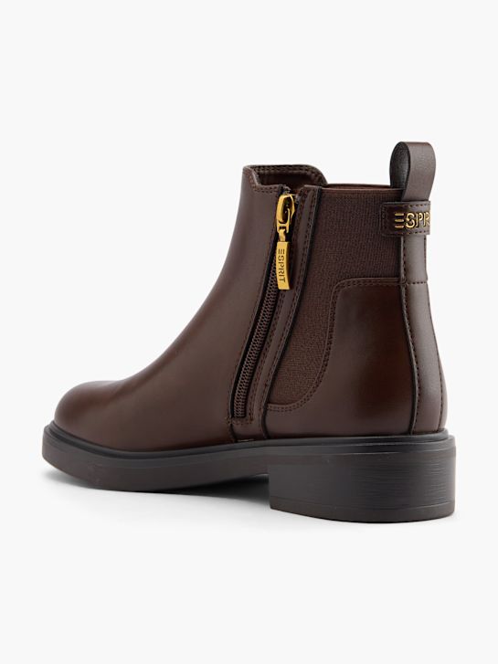 buty chelsea na obcasie esprit kolor brązowy rico
